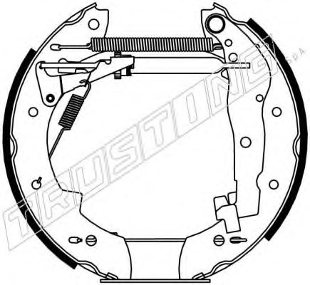 TRUSTING 6130 Brake Shoe Set